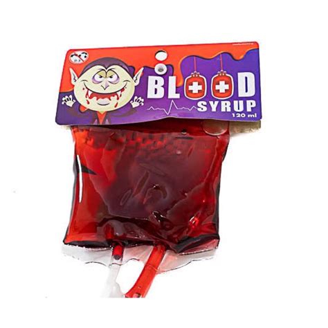 halloween costumes candy fake blood in bag candy|Candy Blood Syrup Bag (120ml) .